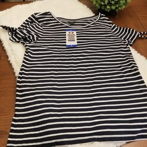 Nautica Women's Tie Sleeve Top - Size L